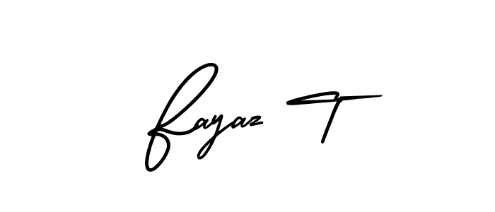 Make a beautiful signature design for name Fayaz T. Use this online signature maker to create a handwritten signature for free. Fayaz T signature style 3 images and pictures png