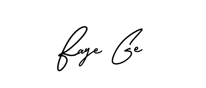 Best and Professional Signature Style for Faye Ge. AmerikaSignatureDemo-Regular Best Signature Style Collection. Faye Ge signature style 3 images and pictures png