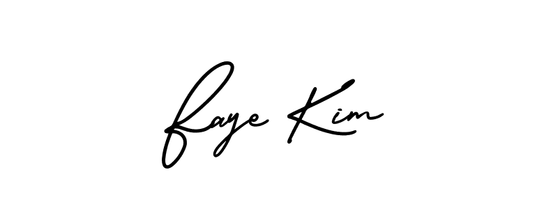 It looks lik you need a new signature style for name Faye Kim. Design unique handwritten (AmerikaSignatureDemo-Regular) signature with our free signature maker in just a few clicks. Faye Kim signature style 3 images and pictures png