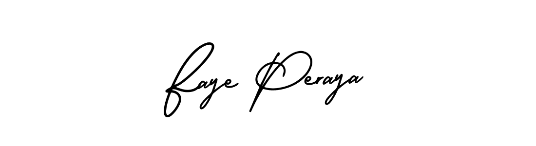 Faye Peraya stylish signature style. Best Handwritten Sign (AmerikaSignatureDemo-Regular) for my name. Handwritten Signature Collection Ideas for my name Faye Peraya. Faye Peraya signature style 3 images and pictures png