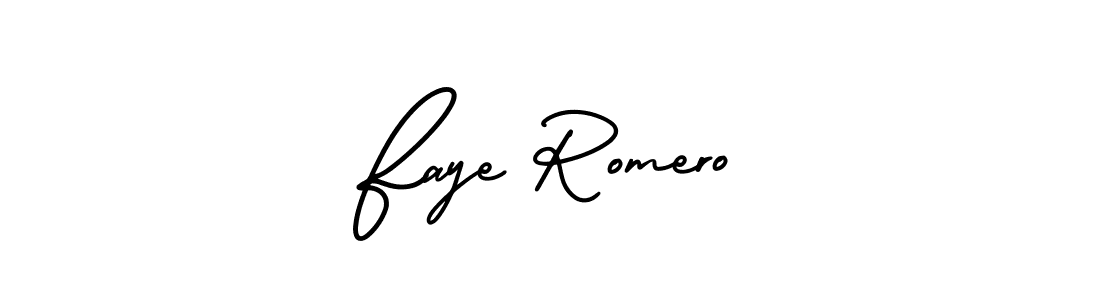 How to Draw Faye Romero signature style? AmerikaSignatureDemo-Regular is a latest design signature styles for name Faye Romero. Faye Romero signature style 3 images and pictures png