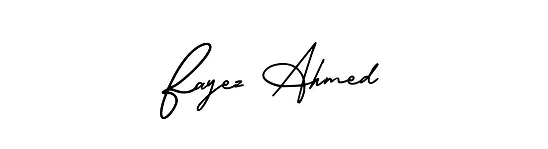 Make a beautiful signature design for name Fayez Ahmed. With this signature (AmerikaSignatureDemo-Regular) style, you can create a handwritten signature for free. Fayez Ahmed signature style 3 images and pictures png