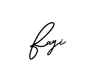 Use a signature maker to create a handwritten signature online. With this signature software, you can design (AmerikaSignatureDemo-Regular) your own signature for name Fayi. Fayi signature style 3 images and pictures png