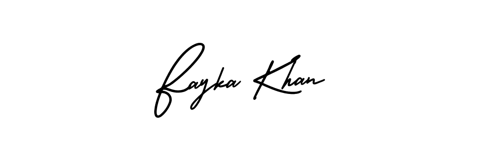 Make a short Fayka Khan signature style. Manage your documents anywhere anytime using AmerikaSignatureDemo-Regular. Create and add eSignatures, submit forms, share and send files easily. Fayka Khan signature style 3 images and pictures png