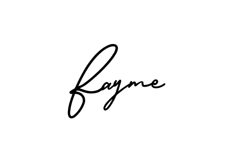 AmerikaSignatureDemo-Regular is a professional signature style that is perfect for those who want to add a touch of class to their signature. It is also a great choice for those who want to make their signature more unique. Get Fayme name to fancy signature for free. Fayme signature style 3 images and pictures png