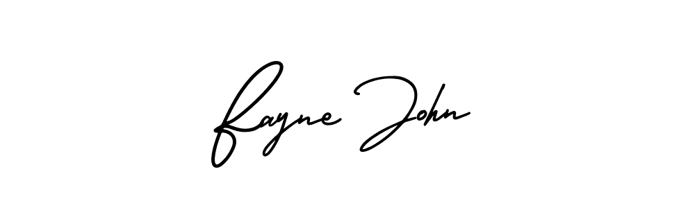 AmerikaSignatureDemo-Regular is a professional signature style that is perfect for those who want to add a touch of class to their signature. It is also a great choice for those who want to make their signature more unique. Get Fayne John name to fancy signature for free. Fayne John signature style 3 images and pictures png