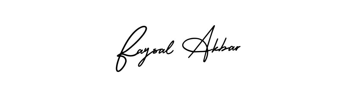 Make a beautiful signature design for name Faysal Akbar. With this signature (AmerikaSignatureDemo-Regular) style, you can create a handwritten signature for free. Faysal Akbar signature style 3 images and pictures png