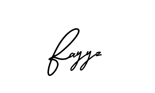Make a beautiful signature design for name Fayyz. With this signature (AmerikaSignatureDemo-Regular) style, you can create a handwritten signature for free. Fayyz signature style 3 images and pictures png
