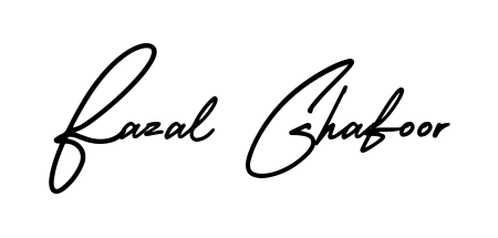 Express your personality with a custom Fazal Ghafoor signature crafted with AmerikaSignatureDemo-Regular typography. Free transparent PNG download available. Fazal Ghafoor signature style 3 images and pictures png