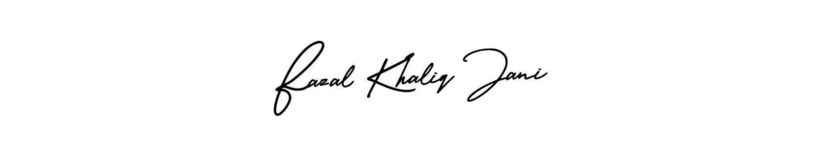 Make a beautiful signature design for name Fazal Khaliq Jani. With this signature (AmerikaSignatureDemo-Regular) style, you can create a handwritten signature for free. Fazal Khaliq Jani signature style 3 images and pictures png