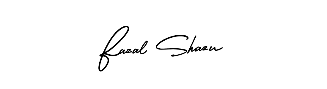 Also You can easily find your signature by using the search form. We will create Fazal Shazu name handwritten signature images for you free of cost using AmerikaSignatureDemo-Regular sign style. Fazal Shazu signature style 3 images and pictures png