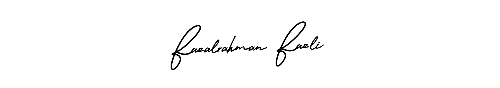 if you are searching for the best signature style for your name Fazalrahman Fazli. so please give up your signature search. here we have designed multiple signature styles  using AmerikaSignatureDemo-Regular. Fazalrahman Fazli signature style 3 images and pictures png