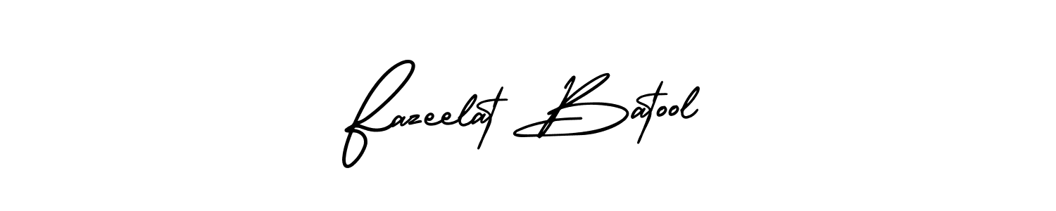 Check out images of Autograph of Fazeelat Batool name. Actor Fazeelat Batool Signature Style. AmerikaSignatureDemo-Regular is a professional sign style online. Fazeelat Batool signature style 3 images and pictures png