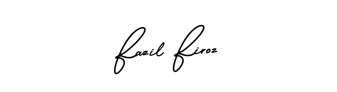 How to make Fazil Firoz signature? AmerikaSignatureDemo-Regular is a professional autograph style. Create handwritten signature for Fazil Firoz name. Fazil Firoz signature style 3 images and pictures png