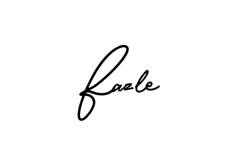 Fazle stylish signature style. Best Handwritten Sign (AmerikaSignatureDemo-Regular) for my name. Handwritten Signature Collection Ideas for my name Fazle. Fazle signature style 3 images and pictures png