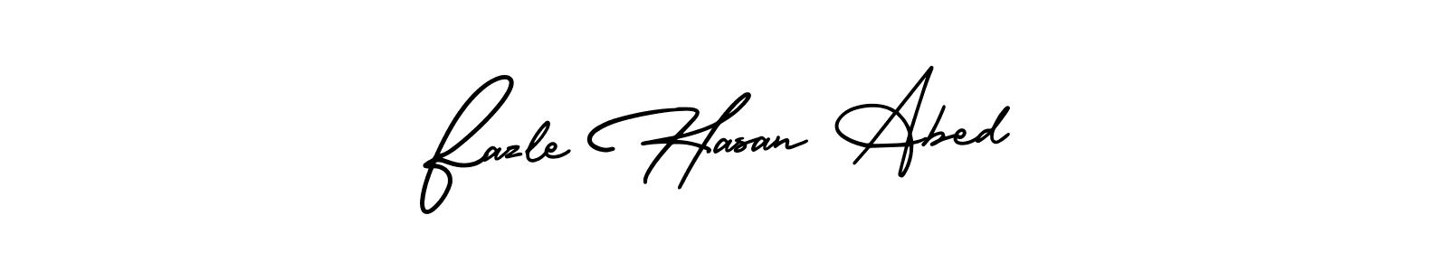 How to make Fazle Hasan Abed name signature. Use AmerikaSignatureDemo-Regular style for creating short signs online. This is the latest handwritten sign. Fazle Hasan Abed signature style 3 images and pictures png