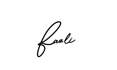 Make a beautiful signature design for name Fazli. Use this online signature maker to create a handwritten signature for free. Fazli signature style 3 images and pictures png