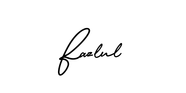 Design your own signature with our free online signature maker. With this signature software, you can create a handwritten (AmerikaSignatureDemo-Regular) signature for name Fazlul. Fazlul signature style 3 images and pictures png