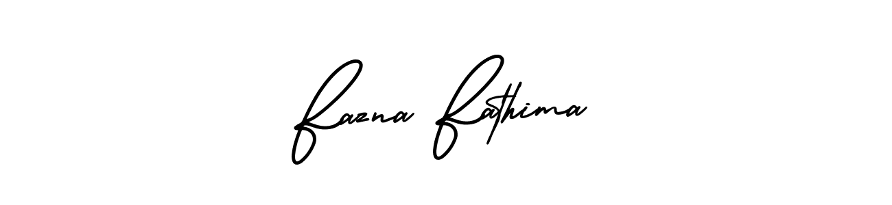 Fazna Fathima stylish signature style. Best Handwritten Sign (AmerikaSignatureDemo-Regular) for my name. Handwritten Signature Collection Ideas for my name Fazna Fathima. Fazna Fathima signature style 3 images and pictures png
