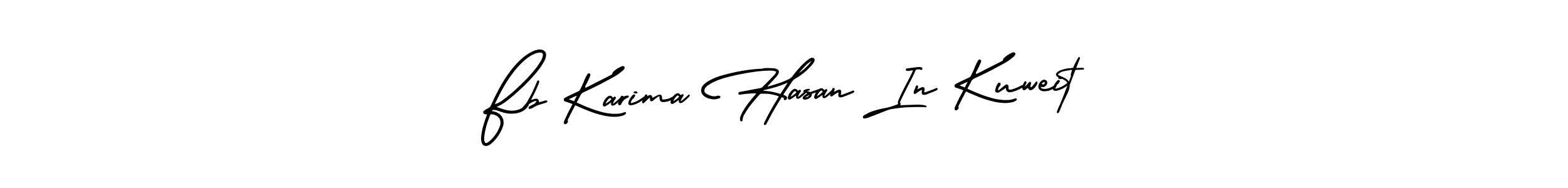 Make a short Fb Karima Hasan In Kuweit signature style. Manage your documents anywhere anytime using AmerikaSignatureDemo-Regular. Create and add eSignatures, submit forms, share and send files easily. Fb Karima Hasan In Kuweit signature style 3 images and pictures png