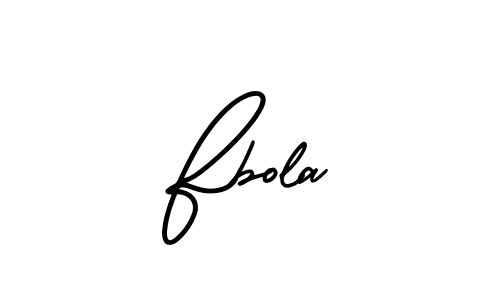 Make a beautiful signature design for name Fbola. With this signature (AmerikaSignatureDemo-Regular) style, you can create a handwritten signature for free. Fbola signature style 3 images and pictures png