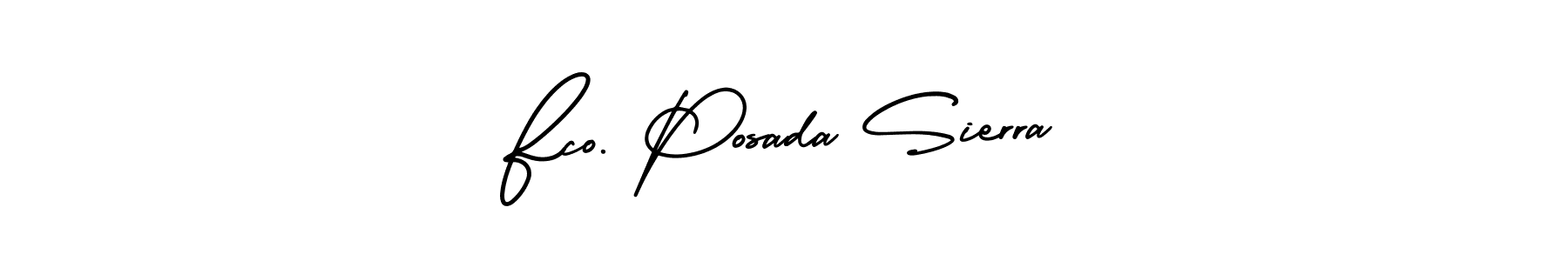 Once you've used our free online signature maker to create your best signature AmerikaSignatureDemo-Regular style, it's time to enjoy all of the benefits that Fco. Posada Sierra name signing documents. Fco. Posada Sierra signature style 3 images and pictures png