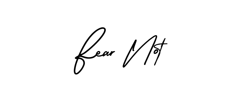 Use a signature maker to create a handwritten signature online. With this signature software, you can design (AmerikaSignatureDemo-Regular) your own signature for name Fear Not. Fear Not signature style 3 images and pictures png