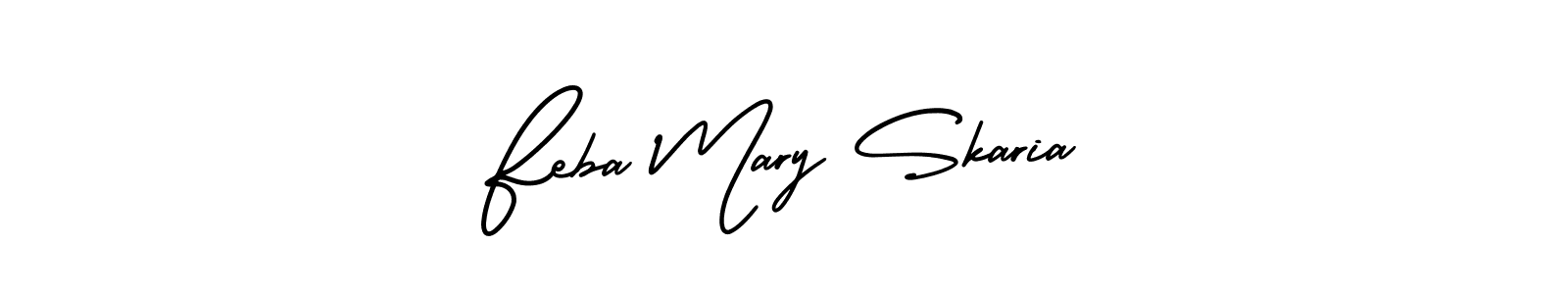 Best and Professional Signature Style for Feba Mary Skaria. AmerikaSignatureDemo-Regular Best Signature Style Collection. Feba Mary Skaria signature style 3 images and pictures png