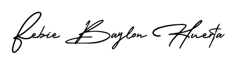 How to make Febie Baylon Huerta name signature. Use AmerikaSignatureDemo-Regular style for creating short signs online. This is the latest handwritten sign. Febie Baylon Huerta signature style 3 images and pictures png