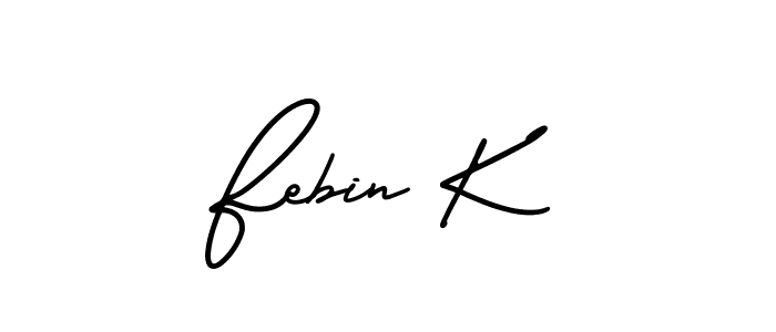 Similarly AmerikaSignatureDemo-Regular is the best handwritten signature design. Signature creator online .You can use it as an online autograph creator for name Febin K. Febin K signature style 3 images and pictures png