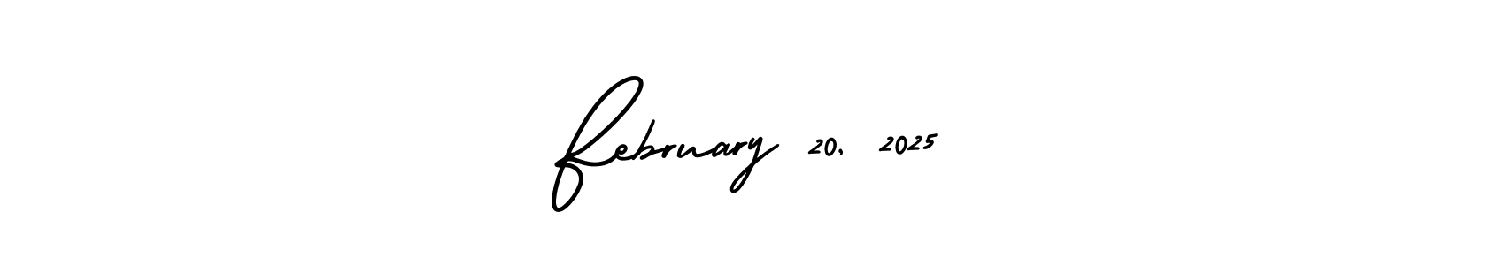 Best and Professional Signature Style for February 20, 2025. AmerikaSignatureDemo-Regular Best Signature Style Collection. February 20, 2025 signature style 3 images and pictures png