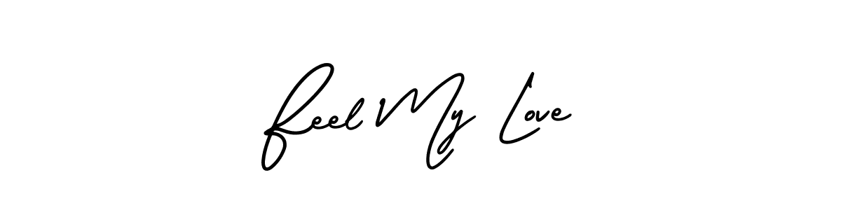 It looks lik you need a new signature style for name Feel My Love. Design unique handwritten (AmerikaSignatureDemo-Regular) signature with our free signature maker in just a few clicks. Feel My Love signature style 3 images and pictures png