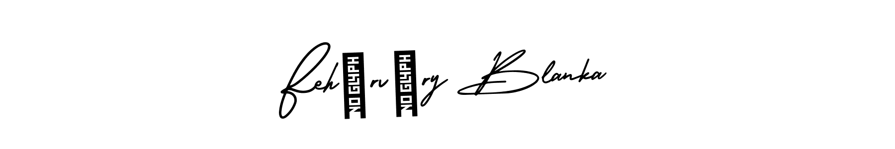 Make a beautiful signature design for name Fehérváry Blanka. With this signature (AmerikaSignatureDemo-Regular) style, you can create a handwritten signature for free. Fehérváry Blanka signature style 3 images and pictures png