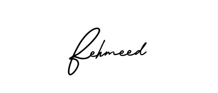Create a beautiful signature design for name Fehmeed. With this signature (AmerikaSignatureDemo-Regular) fonts, you can make a handwritten signature for free. Fehmeed signature style 3 images and pictures png