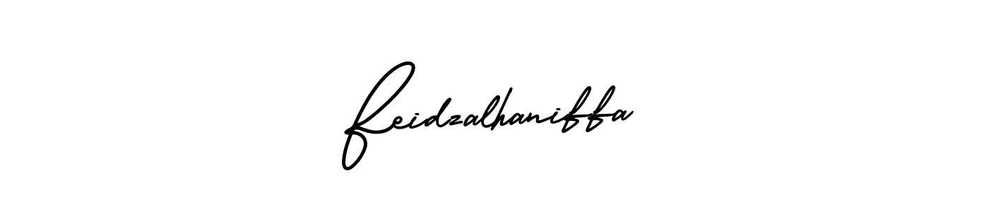 Make a beautiful signature design for name Feidzalhaniffa. With this signature (AmerikaSignatureDemo-Regular) style, you can create a handwritten signature for free. Feidzalhaniffa signature style 3 images and pictures png