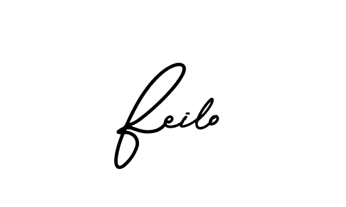 It looks lik you need a new signature style for name Feilo. Design unique handwritten (AmerikaSignatureDemo-Regular) signature with our free signature maker in just a few clicks. Feilo signature style 3 images and pictures png