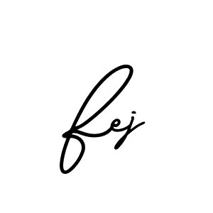 Use a signature maker to create a handwritten signature online. With this signature software, you can design (AmerikaSignatureDemo-Regular) your own signature for name Fej. Fej signature style 3 images and pictures png