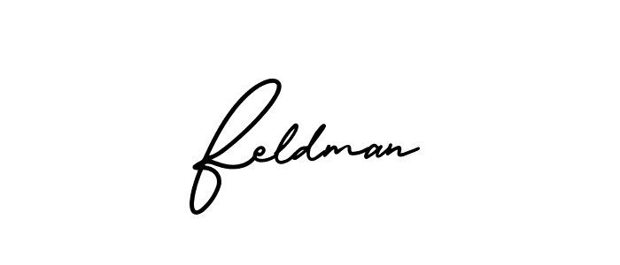 Make a beautiful signature design for name Feldman. With this signature (AmerikaSignatureDemo-Regular) style, you can create a handwritten signature for free. Feldman signature style 3 images and pictures png