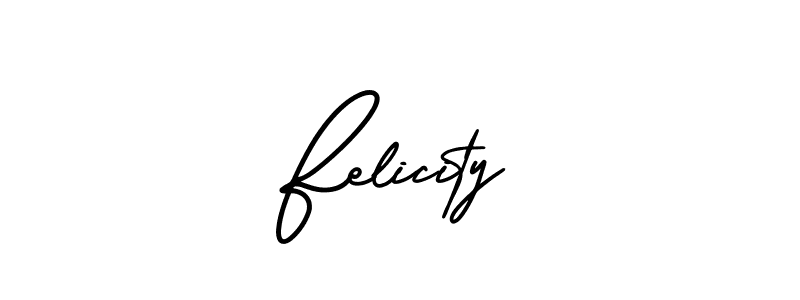 Felicity stylish signature style. Best Handwritten Sign (AmerikaSignatureDemo-Regular) for my name. Handwritten Signature Collection Ideas for my name Felicity. Felicity signature style 3 images and pictures png