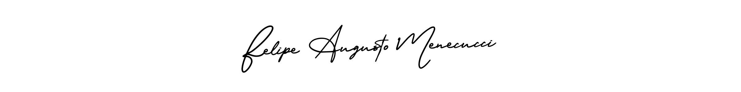 Best and Professional Signature Style for Felipe Augusto Menecucci. AmerikaSignatureDemo-Regular Best Signature Style Collection. Felipe Augusto Menecucci signature style 3 images and pictures png