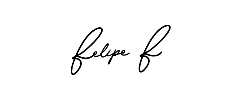 Design your own signature with our free online signature maker. With this signature software, you can create a handwritten (AmerikaSignatureDemo-Regular) signature for name Felipe F. Felipe F signature style 3 images and pictures png