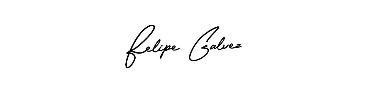 The best way (AmerikaSignatureDemo-Regular) to make a short signature is to pick only two or three words in your name. The name Felipe Galvez include a total of six letters. For converting this name. Felipe Galvez signature style 3 images and pictures png