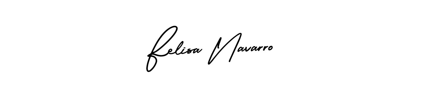 if you are searching for the best signature style for your name Felisa Navarro. so please give up your signature search. here we have designed multiple signature styles  using AmerikaSignatureDemo-Regular. Felisa Navarro signature style 3 images and pictures png