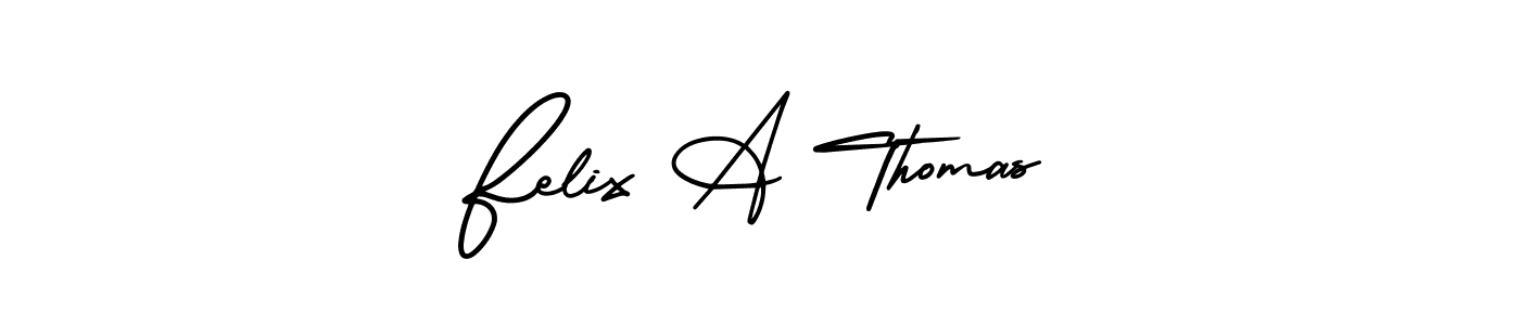 Felix A Thomas stylish signature style. Best Handwritten Sign (AmerikaSignatureDemo-Regular) for my name. Handwritten Signature Collection Ideas for my name Felix A Thomas. Felix A Thomas signature style 3 images and pictures png