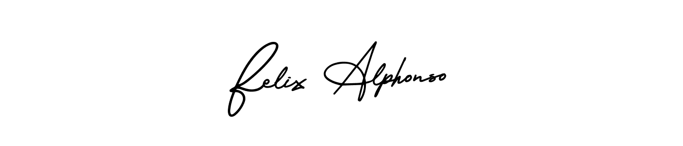 Felix Alphonso stylish signature style. Best Handwritten Sign (AmerikaSignatureDemo-Regular) for my name. Handwritten Signature Collection Ideas for my name Felix Alphonso. Felix Alphonso signature style 3 images and pictures png