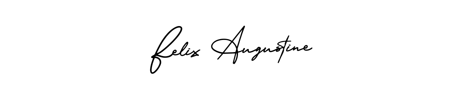 How to Draw Felix Augustine signature style? AmerikaSignatureDemo-Regular is a latest design signature styles for name Felix Augustine. Felix Augustine signature style 3 images and pictures png