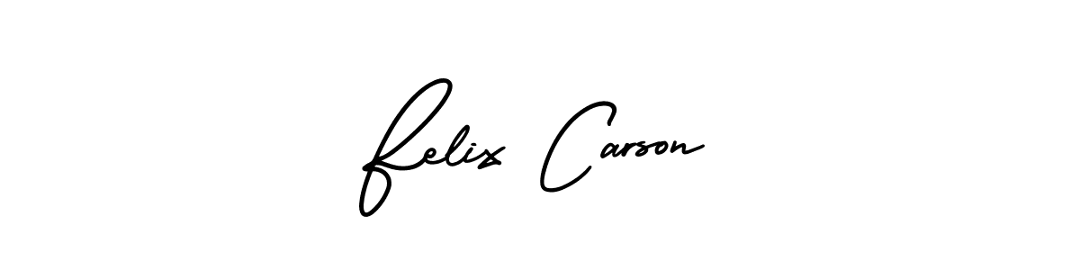 It looks lik you need a new signature style for name Felix Carson. Design unique handwritten (AmerikaSignatureDemo-Regular) signature with our free signature maker in just a few clicks. Felix Carson signature style 3 images and pictures png