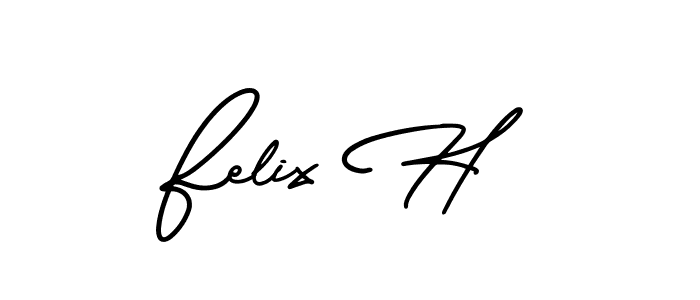 How to make Felix H signature? AmerikaSignatureDemo-Regular is a professional autograph style. Create handwritten signature for Felix H name. Felix H signature style 3 images and pictures png