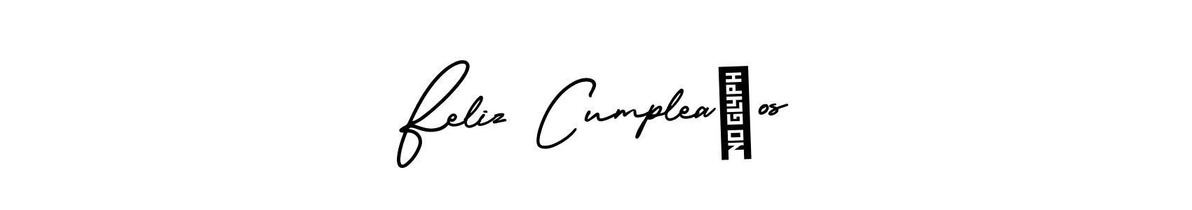 if you are searching for the best signature style for your name Feliz CumpleaÑos. so please give up your signature search. here we have designed multiple signature styles  using AmerikaSignatureDemo-Regular. Feliz CumpleaÑos signature style 3 images and pictures png