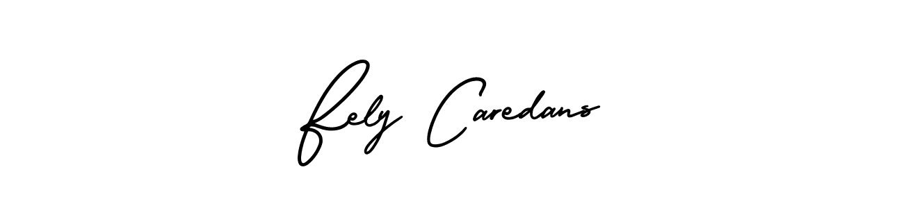 if you are searching for the best signature style for your name Fely Caredans. so please give up your signature search. here we have designed multiple signature styles  using AmerikaSignatureDemo-Regular. Fely Caredans signature style 3 images and pictures png